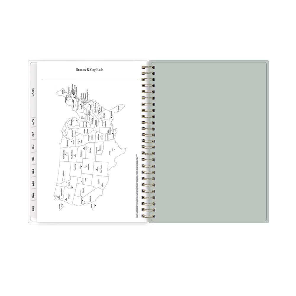 The Everygirl 5.875"x8.625" 2026-2027 Blue Sky Weekly/Monthly Planner Notes Fable Vines Frosted - Image 11