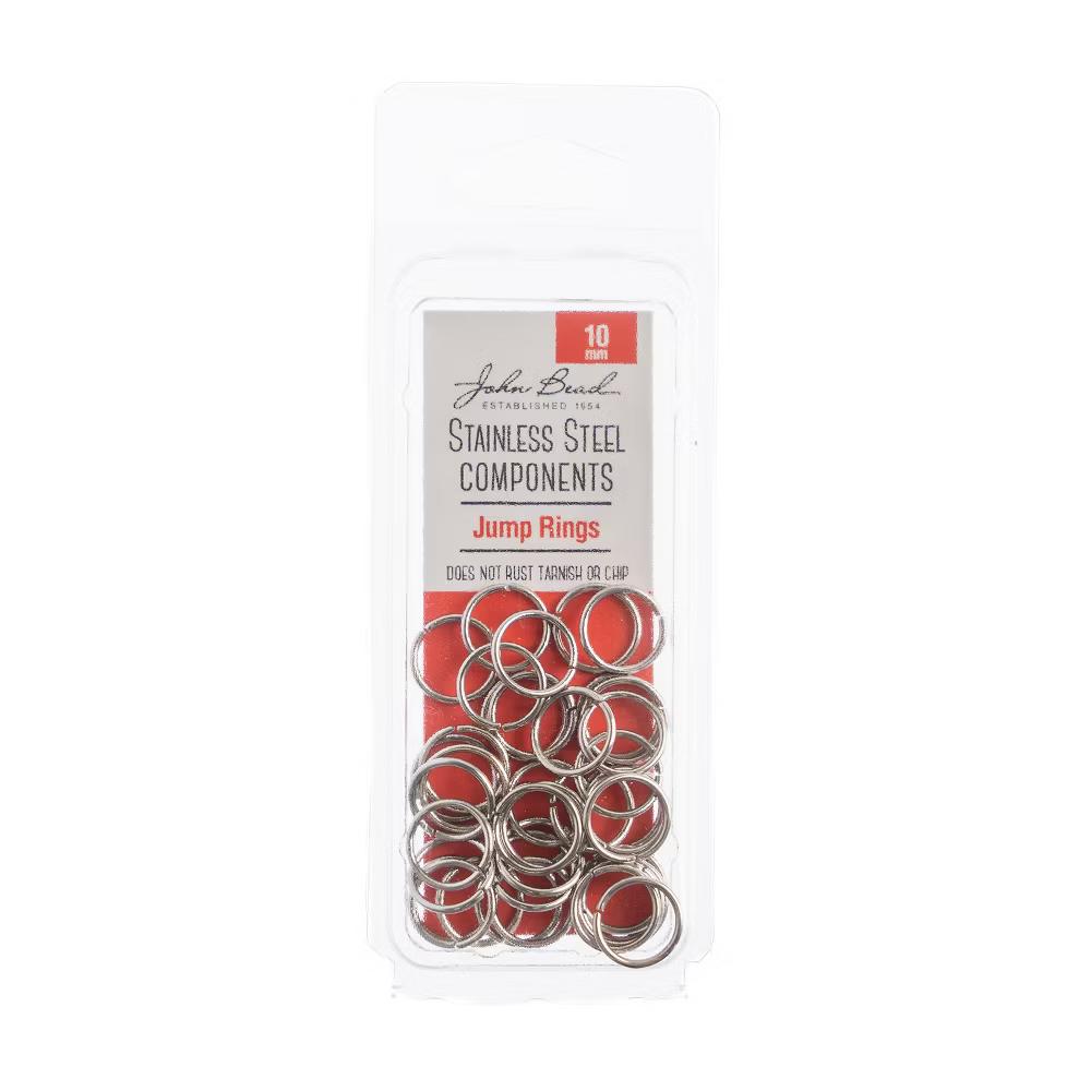 75pcs 10mm Stainless Steel Jump Rings Jewelry Making Findings Component - Image 5