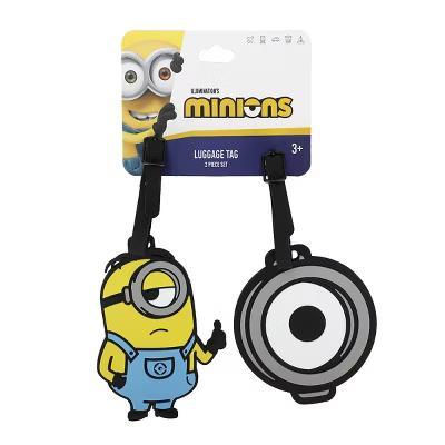 Minions Character Rubber Molded Luggage Tag Set for Travel and Fandom Fans - Image 3