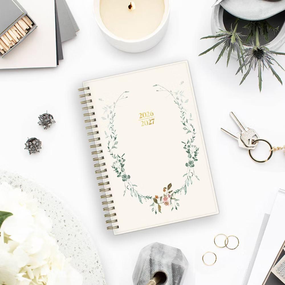 The Everygirl 5"x8" 2026-2027 Weekly/Monthly Planner Cotswold Cream Safety Wirebound - Image 4