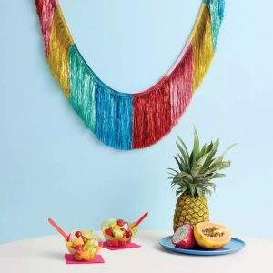 Rainbow Tinsel Fringe Party Garland