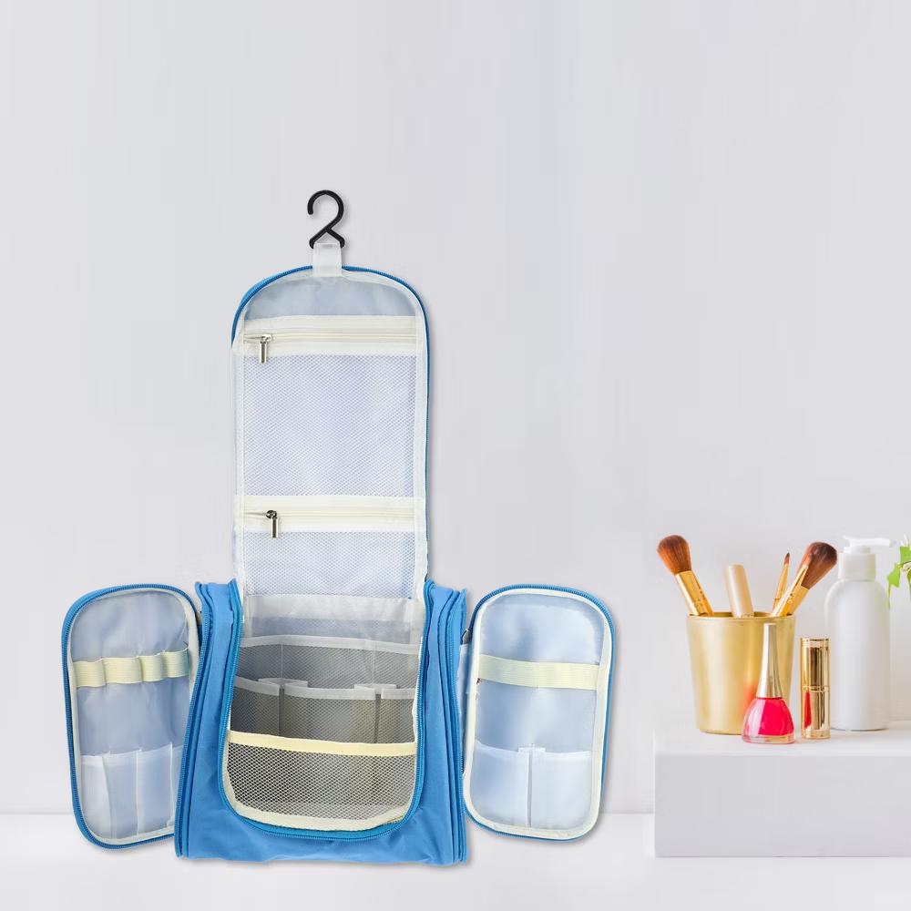 Travel Makeup Bag Travel Toiletry Organizer Makeup Brush Holder Waterproof Oxford Cloth 1 Pc - Image 17