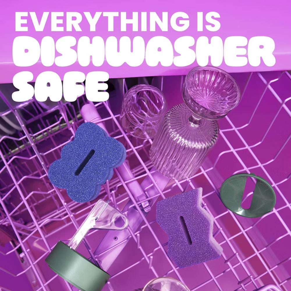 Brite by Scrub & Wipe Dish Sponge with Drain Dry Stand: Foam Material, Cleaning Tools and Accessories - Image 10