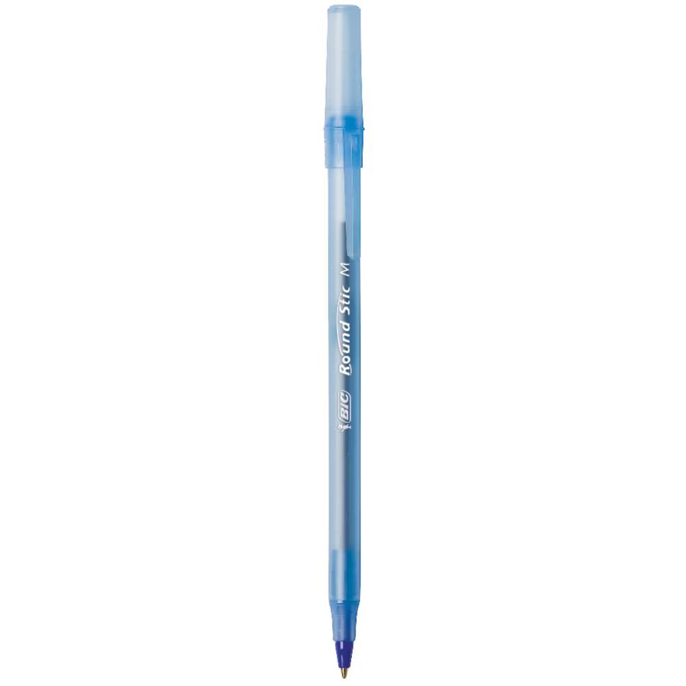10pk Round Stic Xtra Life Ballpoint Pens 1.0mm Medium Point Blue Ink: Back to School Supplies for Students & Teachers - Image 3