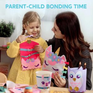 7 Projects Felt Sewing Craft for Kids, DIY Art Kit, Creative Arts and Crafts, Ideal Birthday Christmas Gift Choice for Girls Age 6