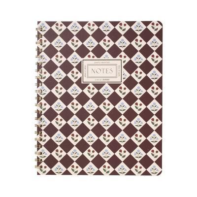 FRINGE 9"x11" Spiral Notebook College Rule Chocolate Brown Diamond 120 Pages - Image 2