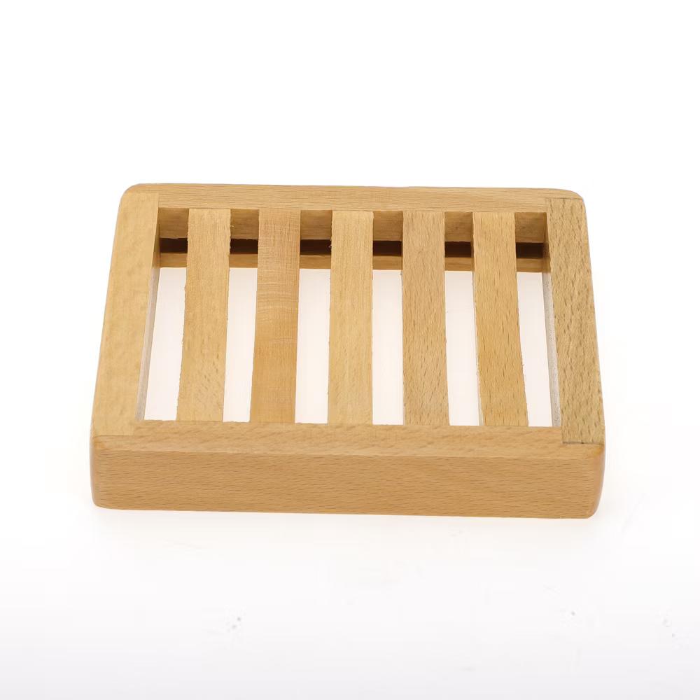 Square Soap Dish 4.53"x3.74"x0.79" Brown 1 Pc - Image 3
