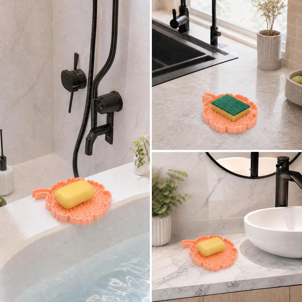 Flower Shape Soap Dish 1 Pc - Image 30