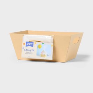 4pc Kraft Box Gifting Kit with Cello Bag, Gift Tag and Gift Tie