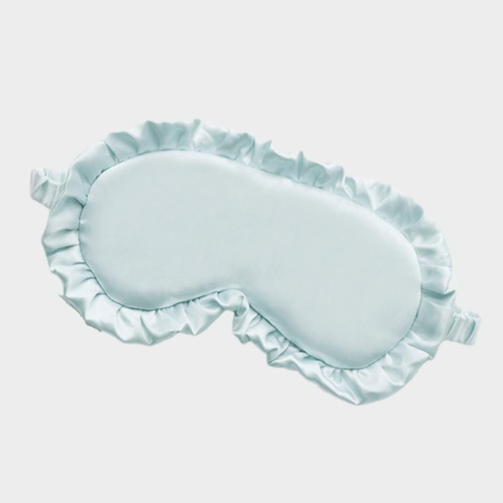 Women's 2-Piece Set Satin Sleep Eye Mask with Soft Padded and Elastic Strap for Comfortable Light Blocking - Image 9