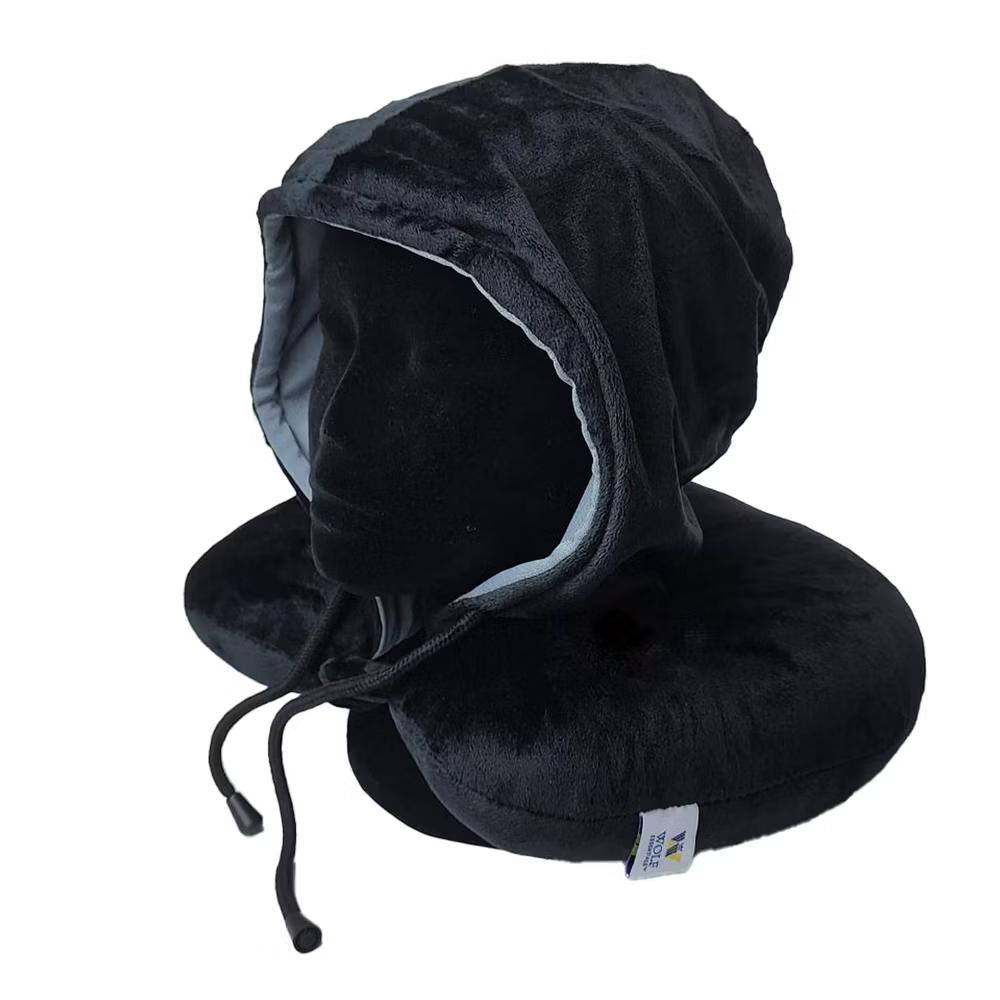 WOLF Hooded Travel Neck Pillow - Image 6