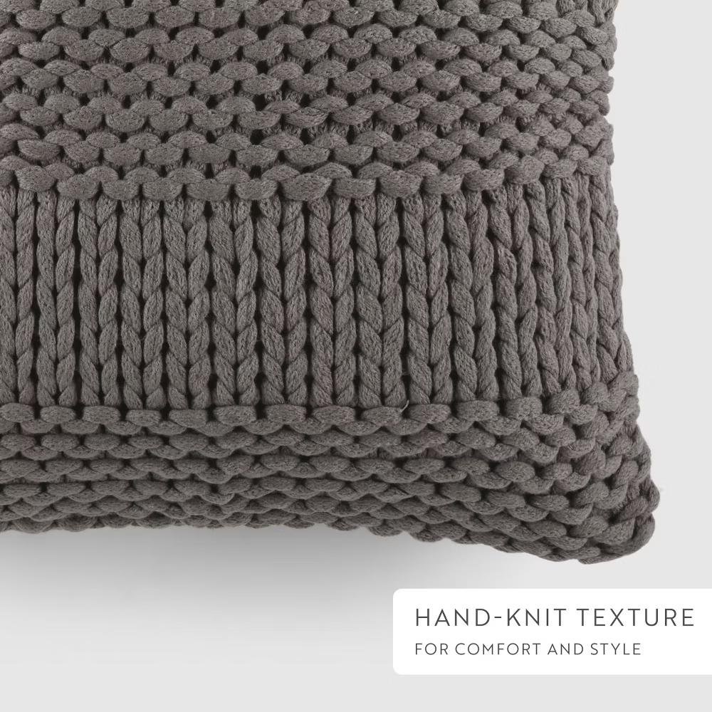Cozy Chunky Knit Throw Pillow Cover And Pillow Insert - Image 15