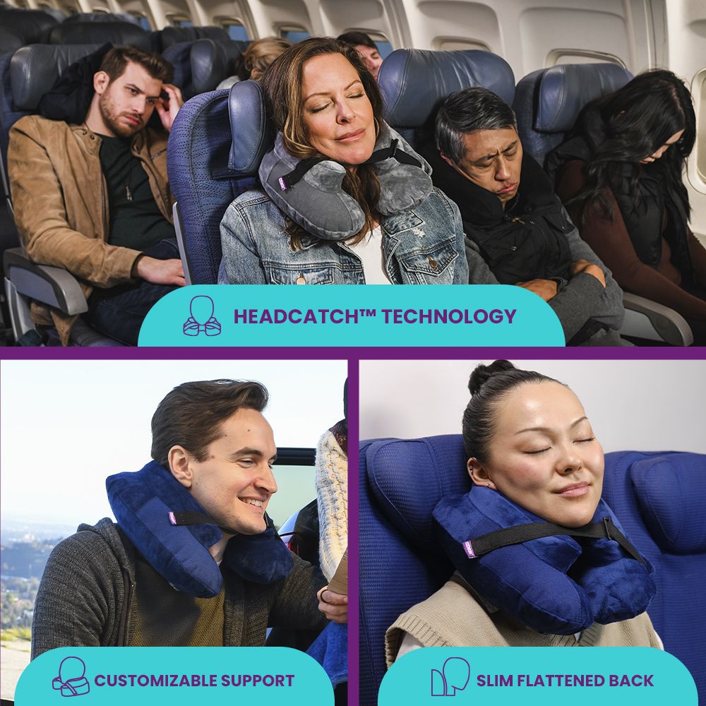 Cabeau AirTNE Inflatable Travel Neck Pillow, Lightweight, One Size - Image 6