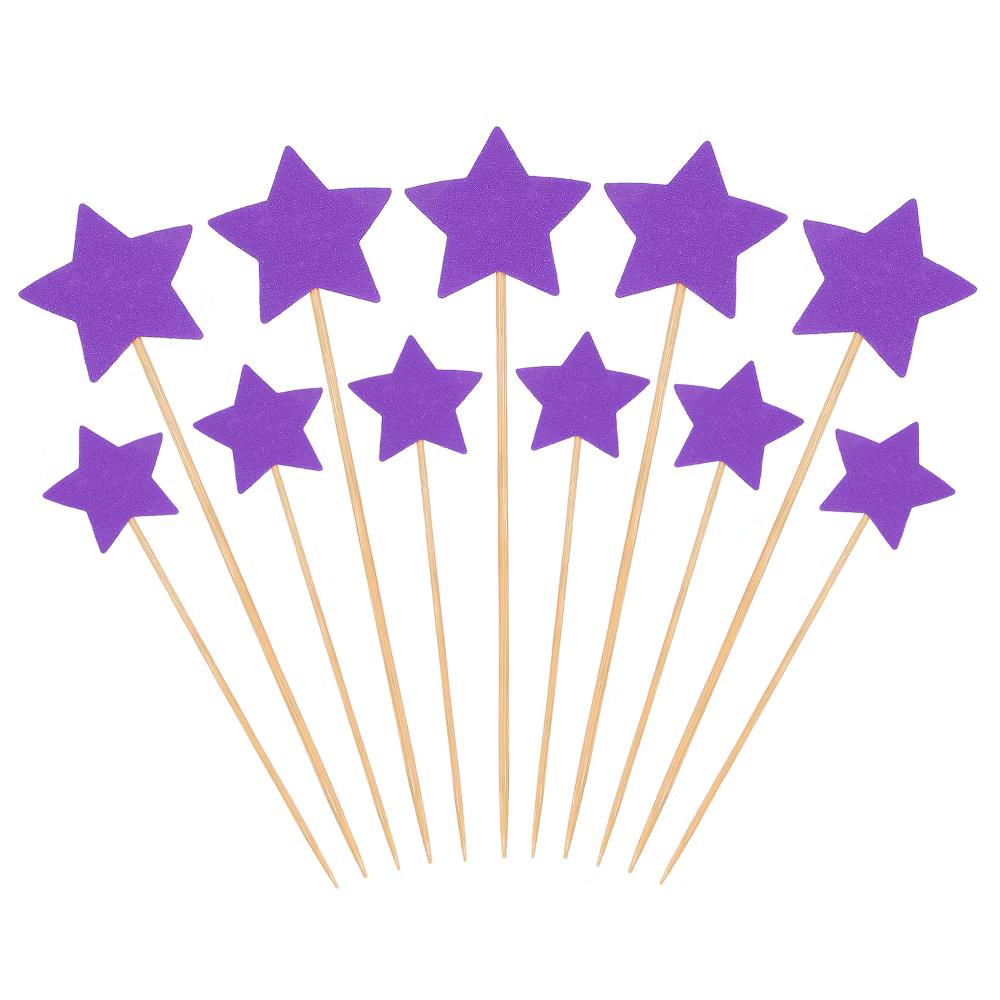Birthday Party Supplies Little Star Cupcake Toppers 50 Pcs - Image 20