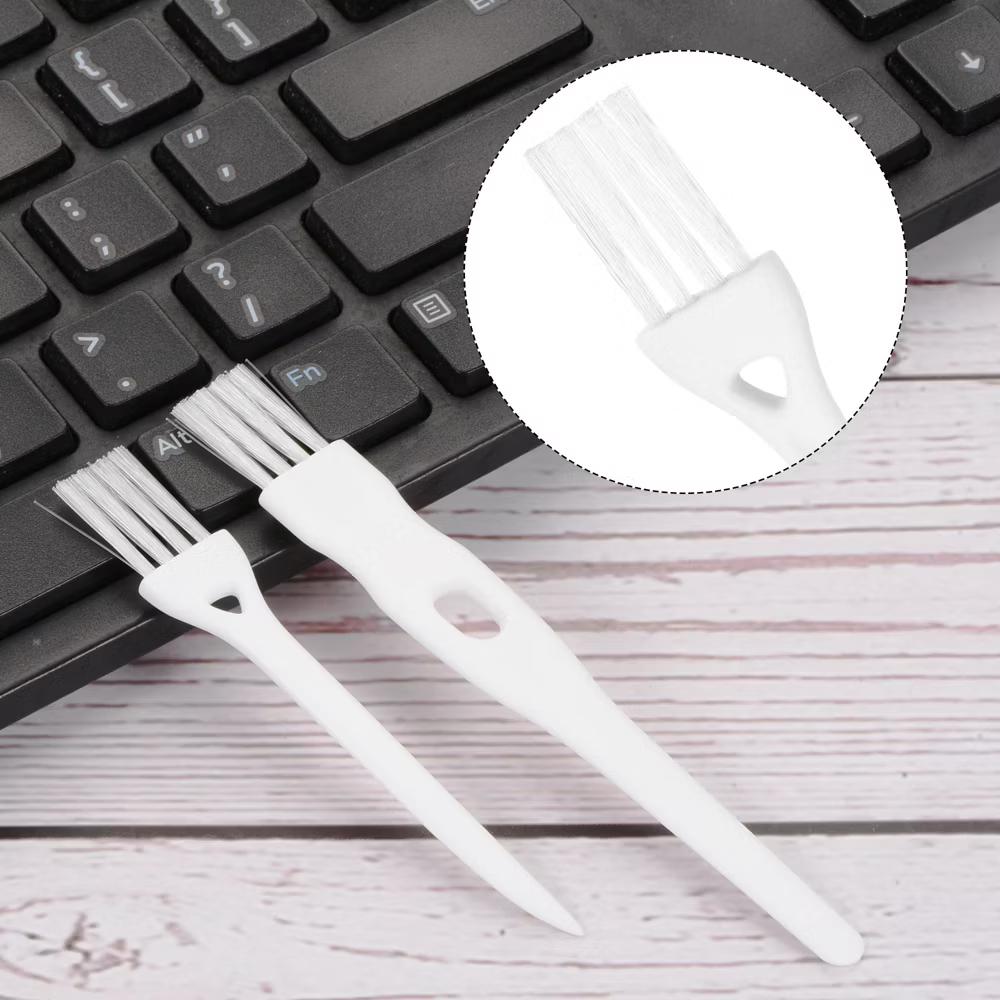 Nylon Shaver Brush Cleaning Tool with Plastic Handle for Keyboard 8 Pcs - Image 7