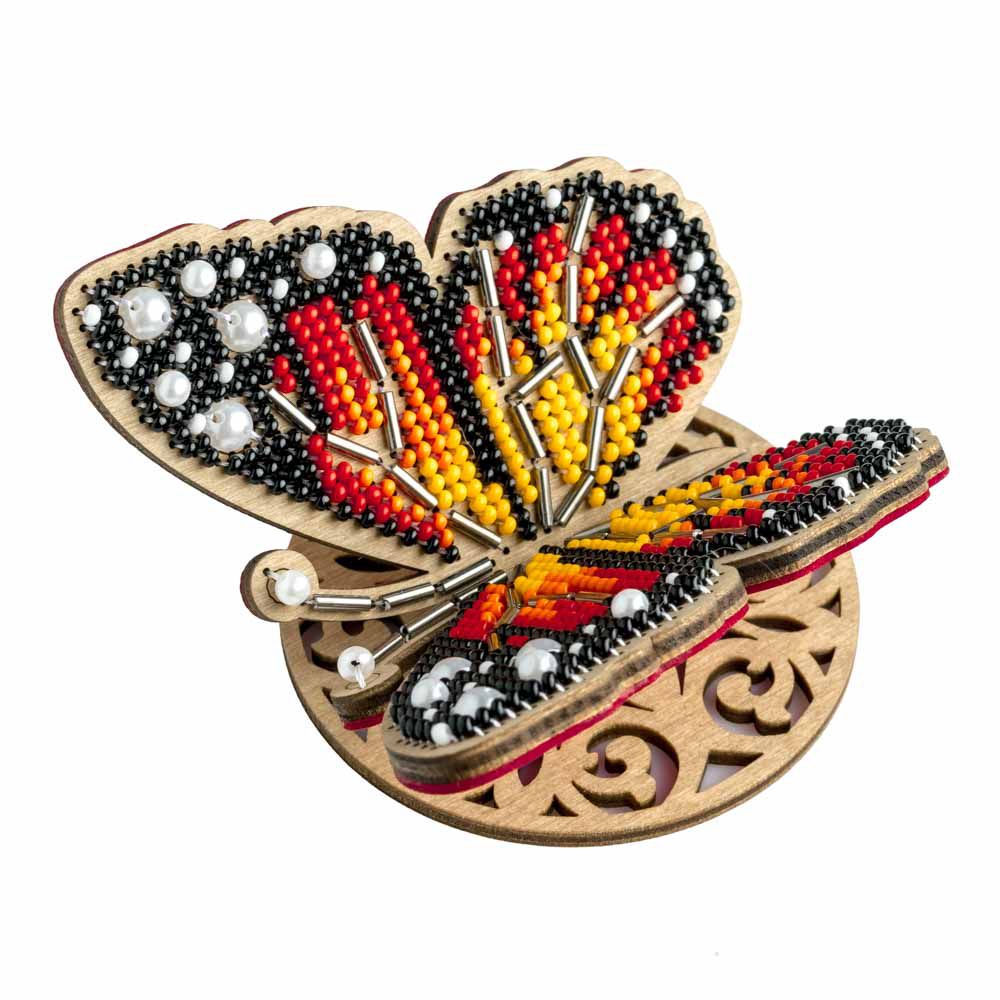 Crafts Wooden Bead Embroidery Kit Bright Butterfly FLK-581 - Image 6