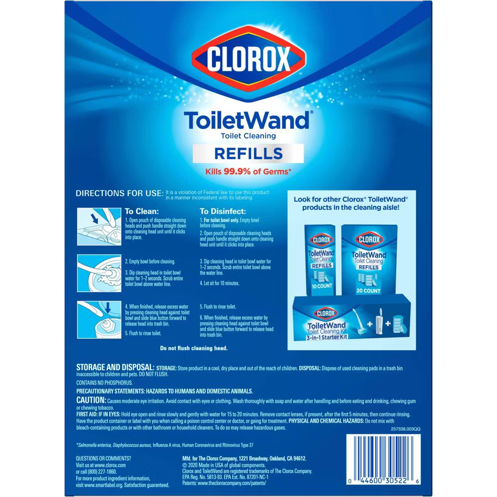 ToiletWand Disinfecting Refills Disposable Wand Heads - 20ct - Image 11