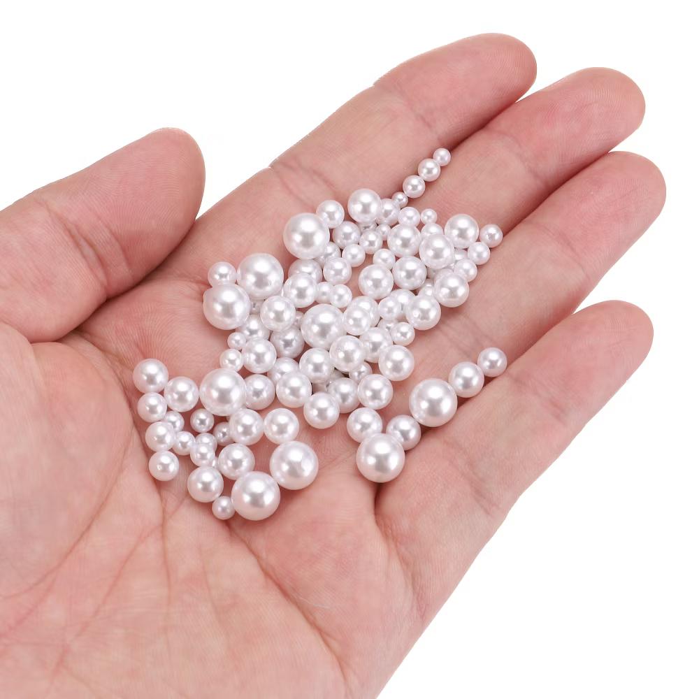 No Hole ABS Round Faux Pearl for Vase Fillers DIY Home Decoration 800 Pcs - Image 77