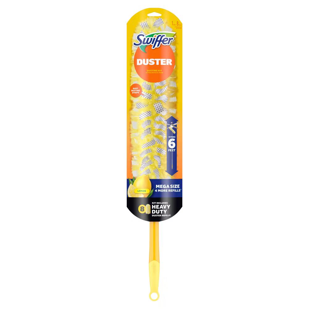 Swiffer Heavy Duty Megasize Duster Kit Lemon Scent - 9pc: Multipurpose, Multi-Surface - Image 8