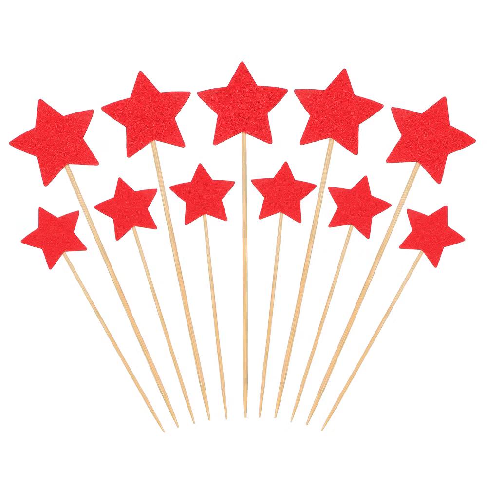 Birthday Party Supplies Little Star Cupcake Toppers 50 Pcs - Image 23
