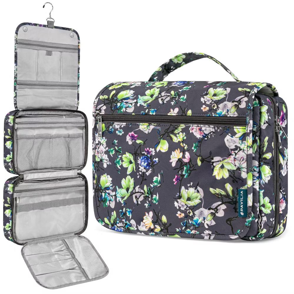 Hanging Toiletry Bag Women Men, Foldable Large Travel Cosmetic Organizer, Water Resistant Makeup Toiletries Essentials Kit - Image 28