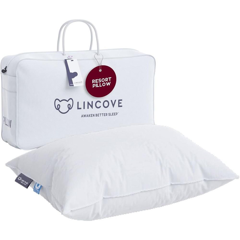 Lincove Resort Pillow – 3-Chamber Design, Hypoallergenic, 400TC Cotton Sateen, Recycled Fill, Made in Canada – 1 Pack - Image 5