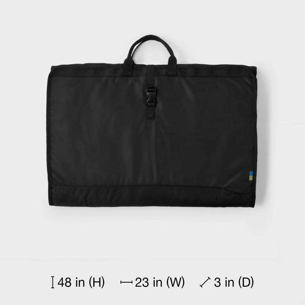 Large Garment Bag Black - ️: Solid, Water-Resistant, Lightweight Luggage - Image 5