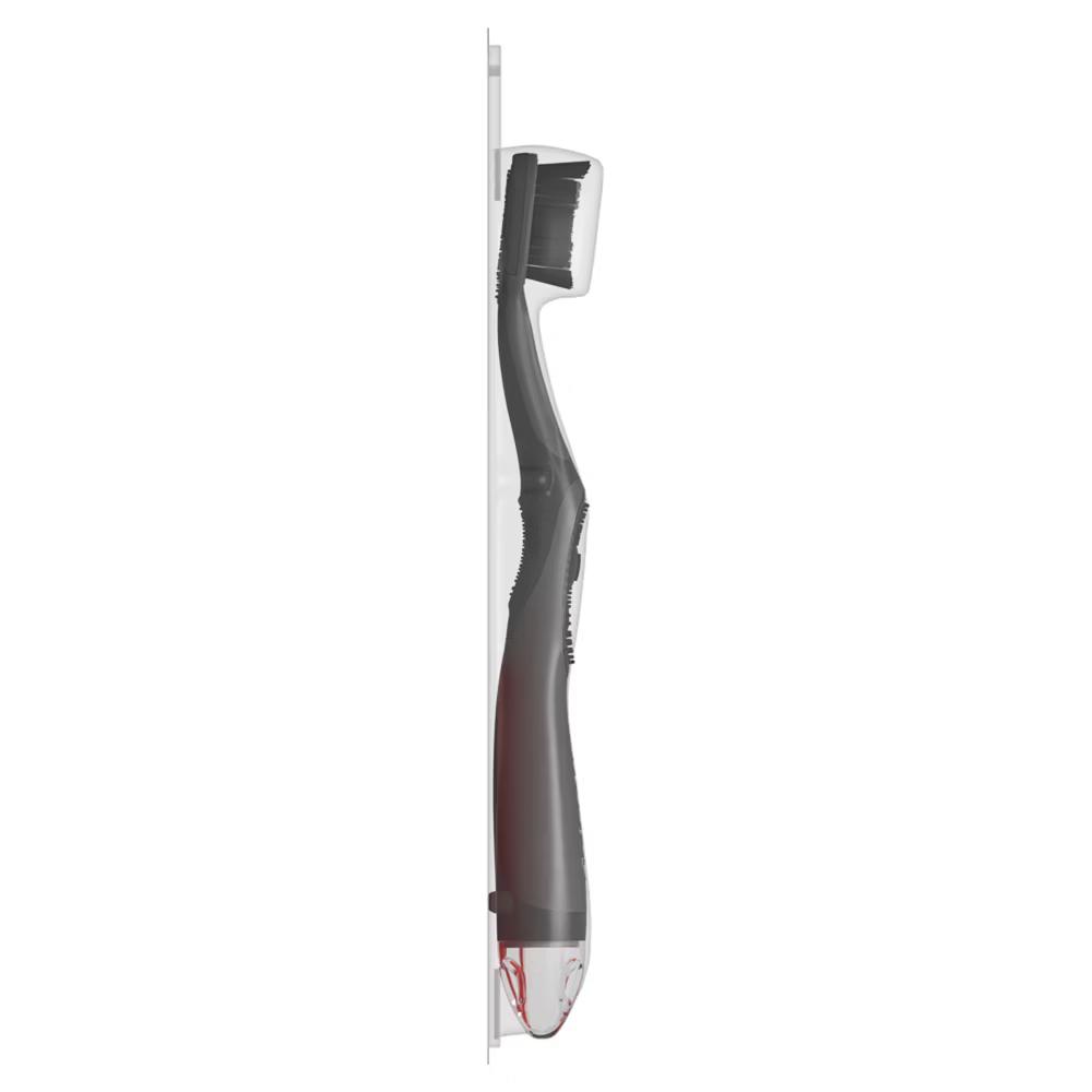 360 Vibrate Charcoal Battery Powered Electric Toothbrush - Soft - Black - Image 2