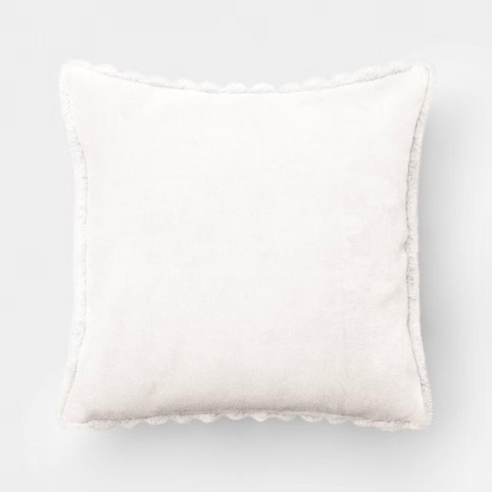 2pk Ribbed Faux Fur Toss Pillows - Image 15
