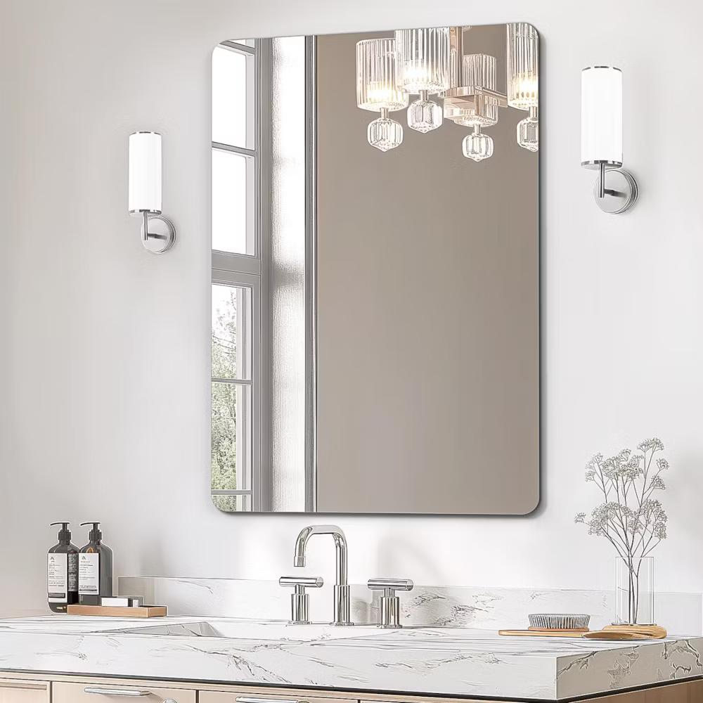 30x40in Frameless Bathroom Mirror, Rectangle Wall Vanity Mirror for Bathroom, Bedroom, Entryway, Dining Room - Image 6