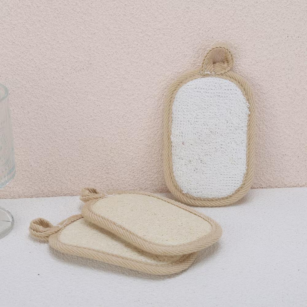 Double-sided Rectangular Wood Pulp Sponge Dish Washing Cloth 3 Pcs - Image 3