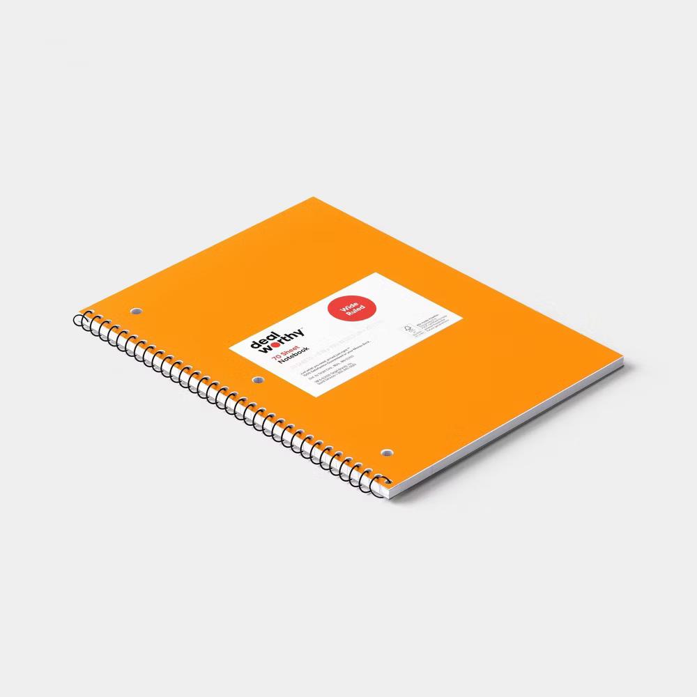 Subject Spiral Notebook Wide Ruled - Image 14