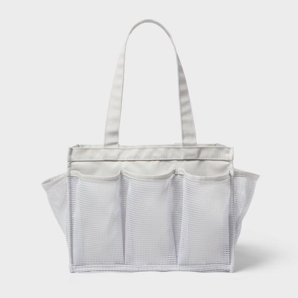 Dorm Mesh Shower Caddy Gray - Image 2