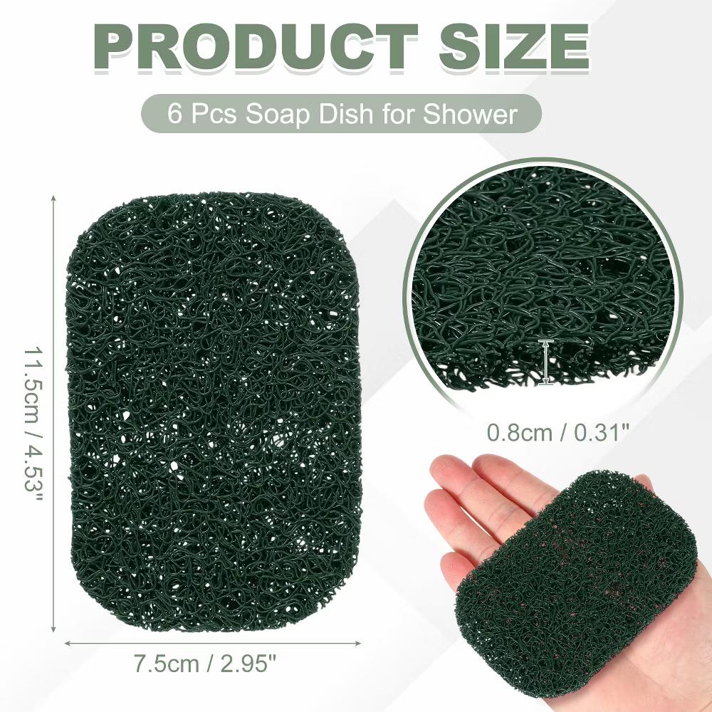 Soap Holder Pads, Soap Dish Saver Holder, Bar Dish Pads Non-Slip Self Draining - Image 56