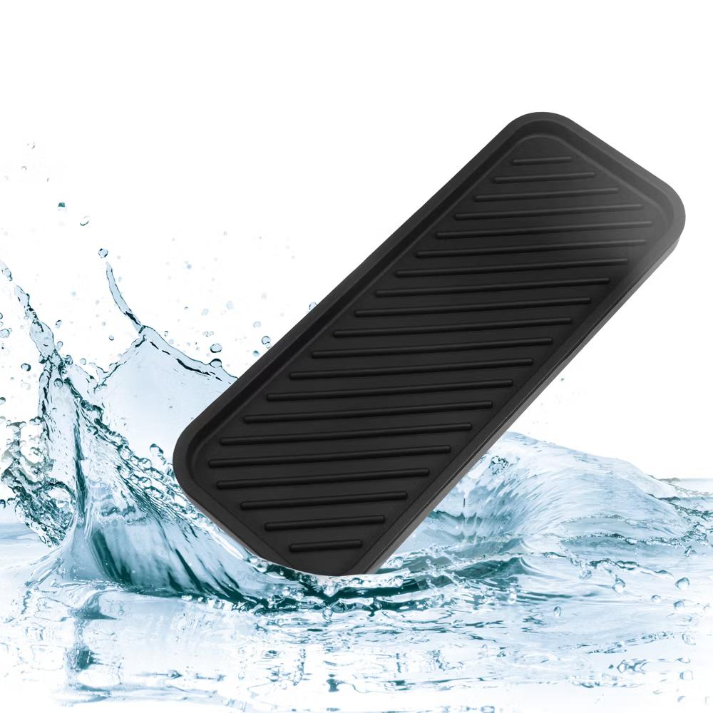 Soap Dish Soap Cleaning Storage Keep Soap Dry for Bathroom Silicone 8.98''x3.54'' 1Pcs - Image 6