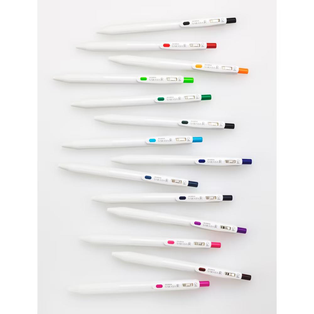 Zebra 14ct Sarasa R Rich Retractable Gel Pen Assorted Colors - Image 3