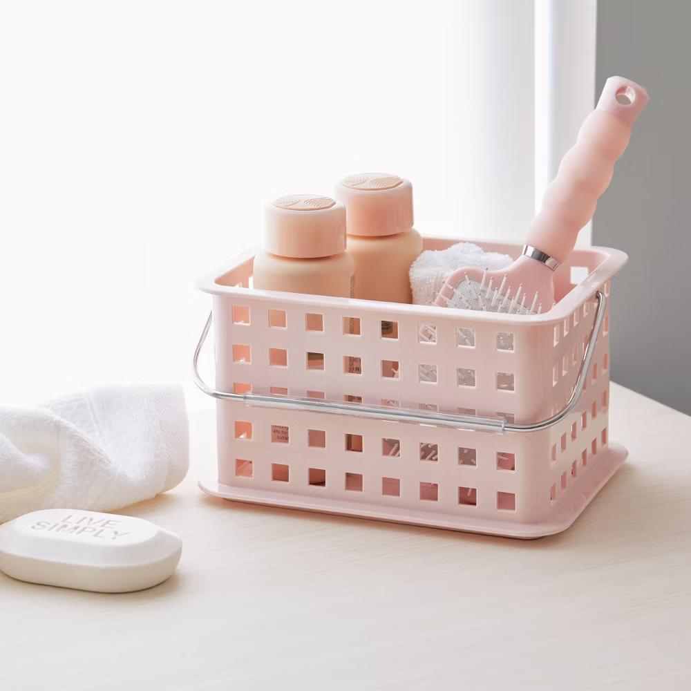 Portable Small Shower Caddy for Dorm or Bathroom, 3-Pack, White - Image 10