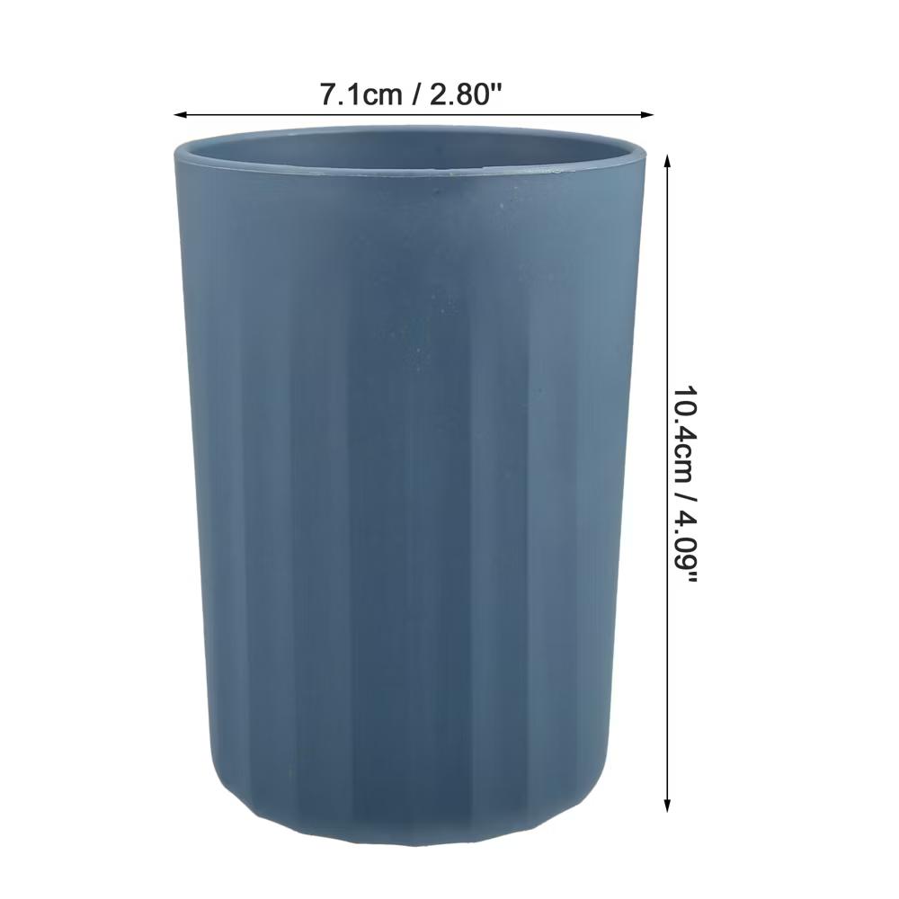 Bathroom Tumbler with Smooth Lines Wheat Straw Cup for Bathroom for Toothpaste 4.09''x2.80'' 1Pc - Image 17