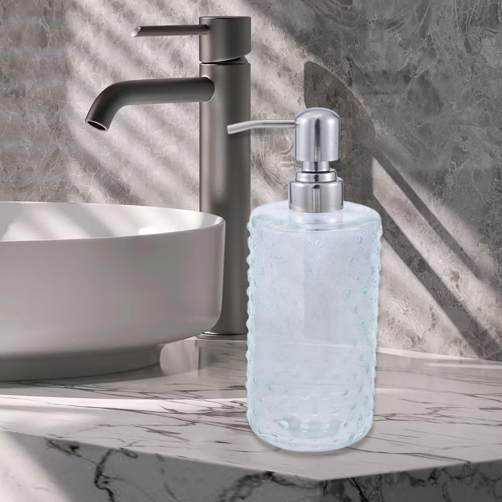 Elegant Polka Dot Pattern Soap Pump Dispenser for Bathroom 16.9oz 1 Pc - Image 24