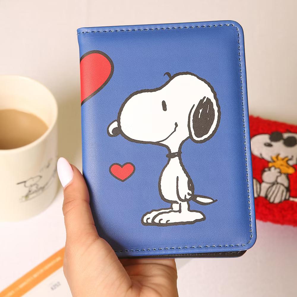 Peanuts Snoopy Blue Heart Woodstock Passport Holder - Image 2