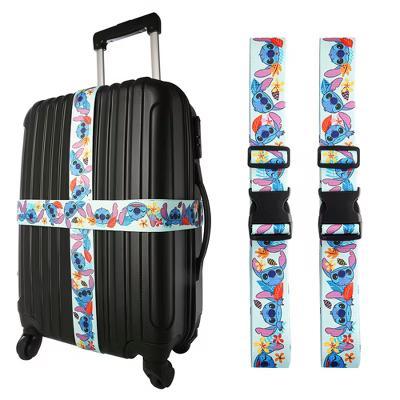 Stitch Luggage Strap 2-Piece Set Officially Licensed, Adjustable Luggage Straps from 30'' to 72''