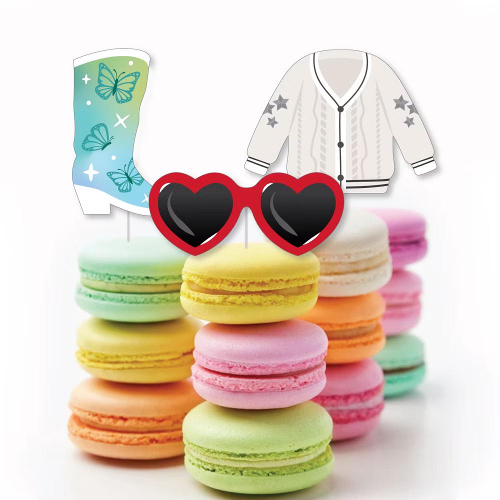 In My Party Era - Dessert Cupcake Toppers - Celebrity Concert Party Clear Treat Picks - Set of 24 - Image 3