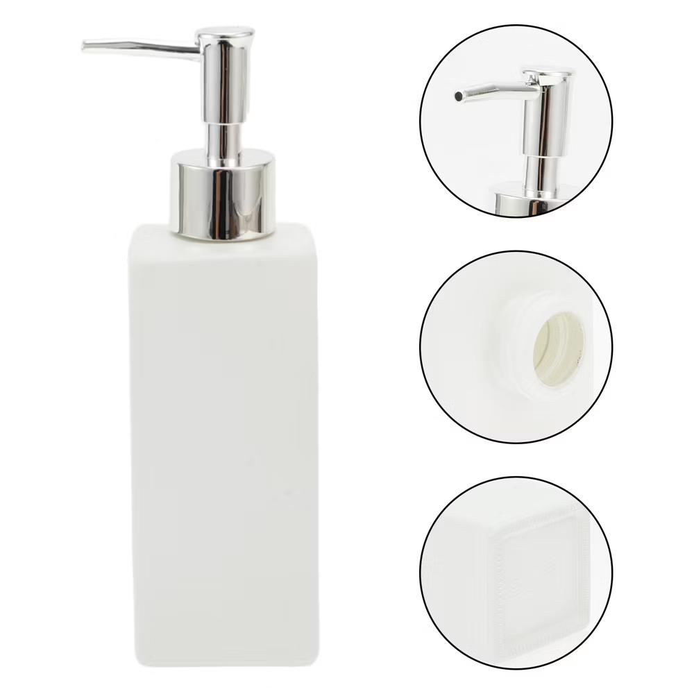 Elegant Square Soap Pump Dispenser for Laundry Rooms 350ml 1 Pc - Image 23