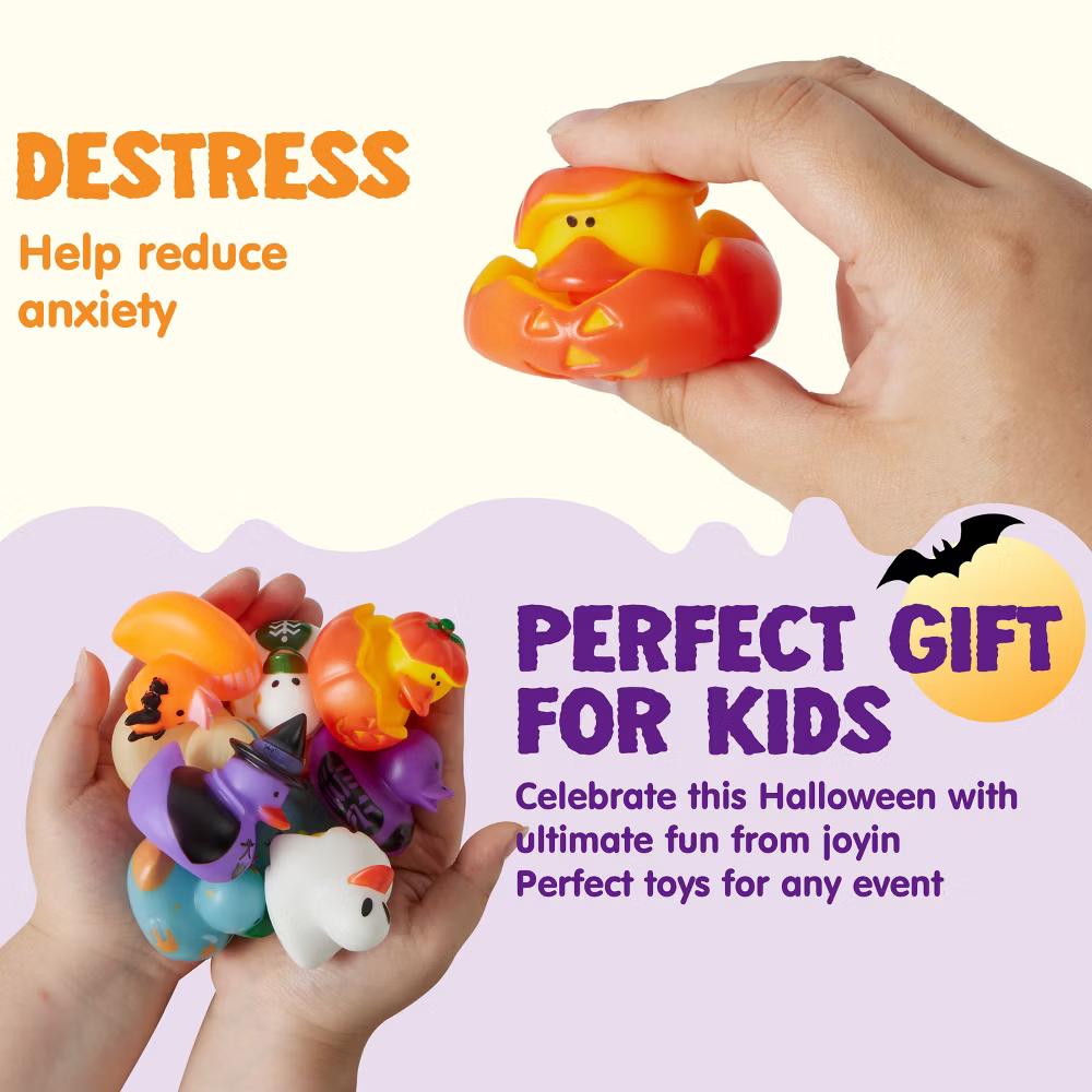 Halloween Party Supplies, Rubber Ducks Party Toys for Halloween Goodie Bag Fillers Decorations School Classroom Game Prizes Baby Bath Toy - Image 39