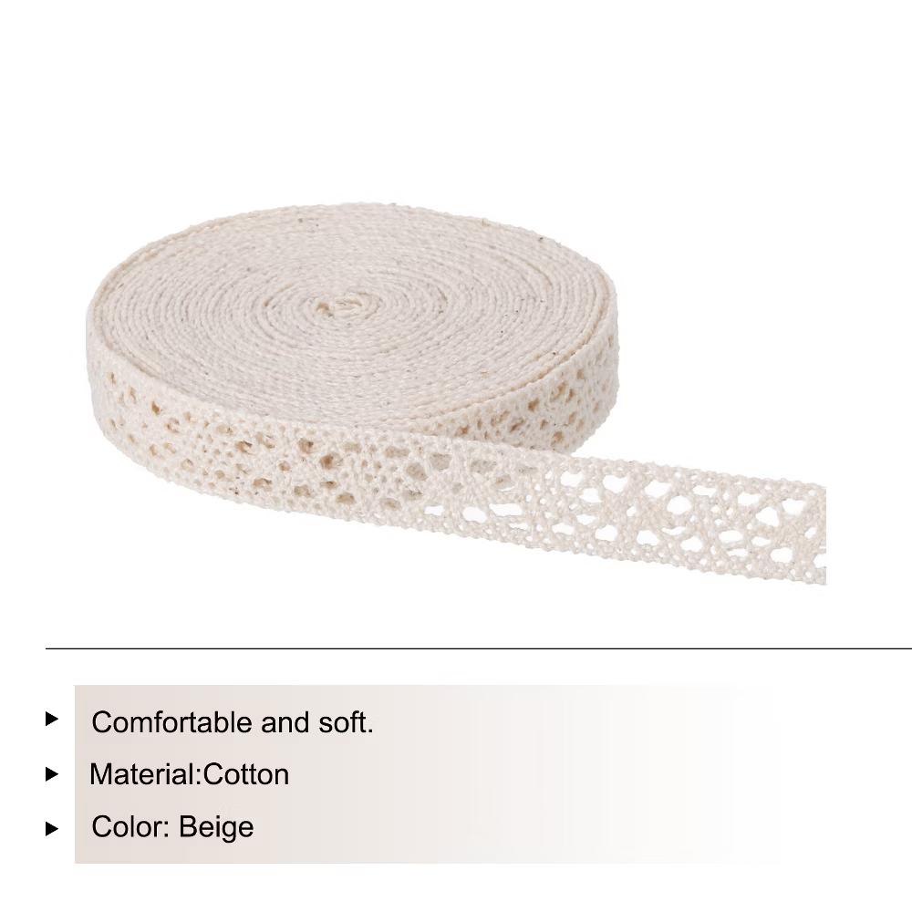 Cotton Elastic Lace Ribbon - Image 2