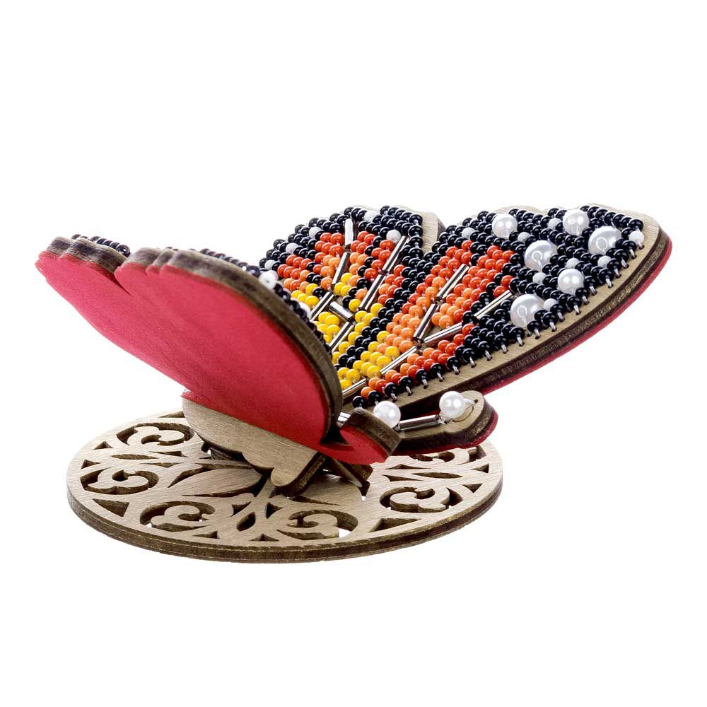 Crafts Wooden Bead Embroidery Kit Bright Butterfly FLK-581 - Image 7