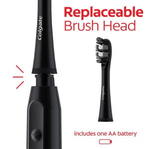 Optic White Adult Sonic Battery Powered Toothbrush - Soft