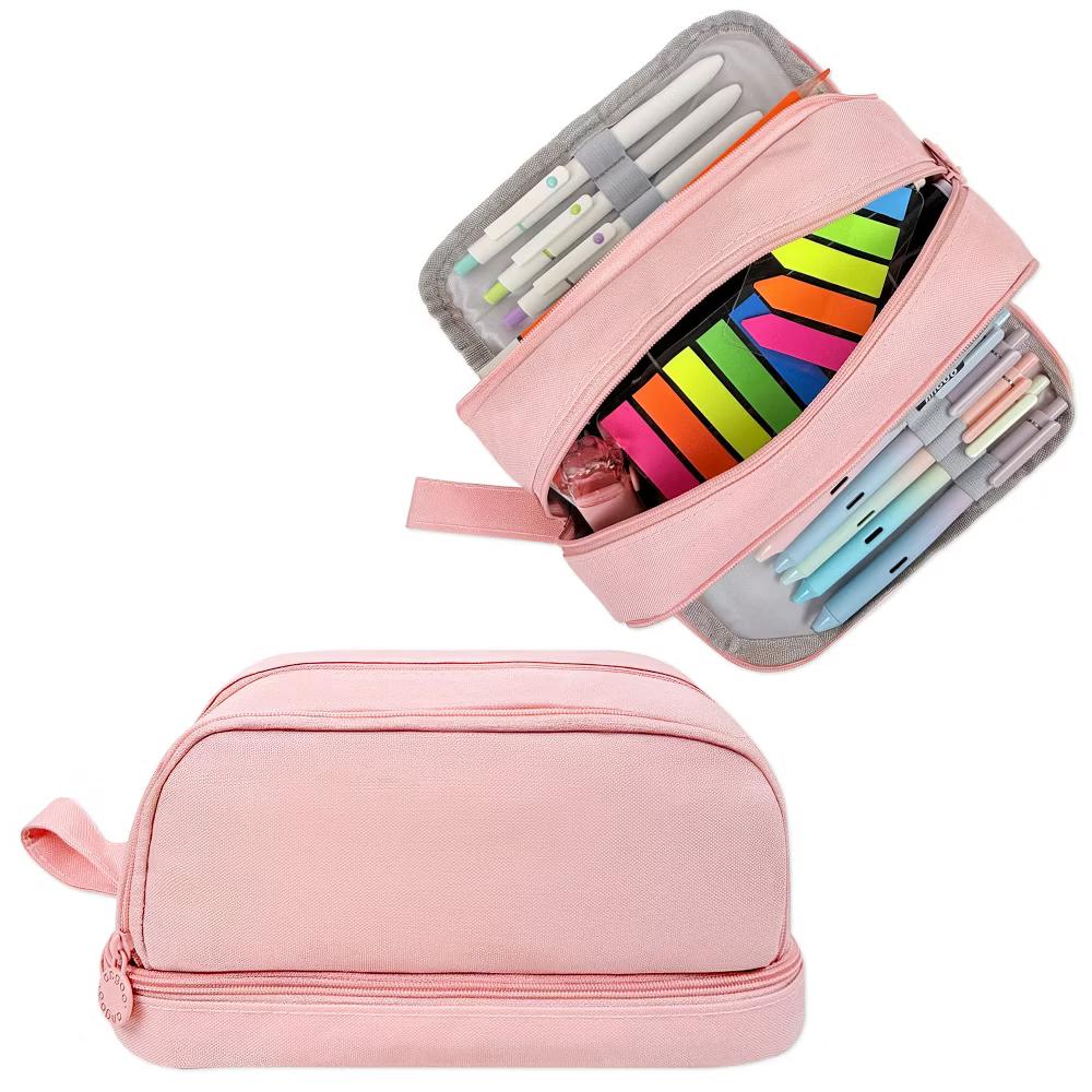 4 Compartment Large Capacity Pencil Case, Pencil Pouch for Stationery Tools - Image 12