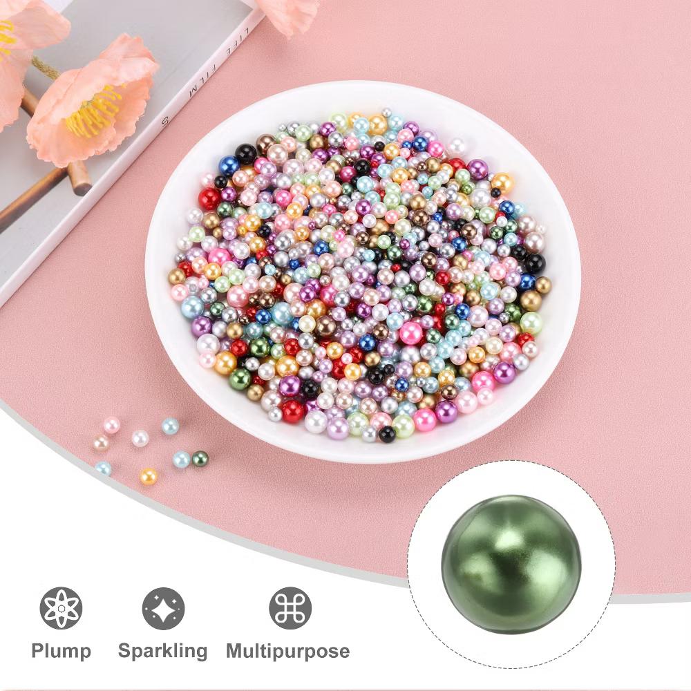 No Hole ABS Round Faux Pearl for Vase Fillers DIY Home Decoration 800 Pcs - Image 33