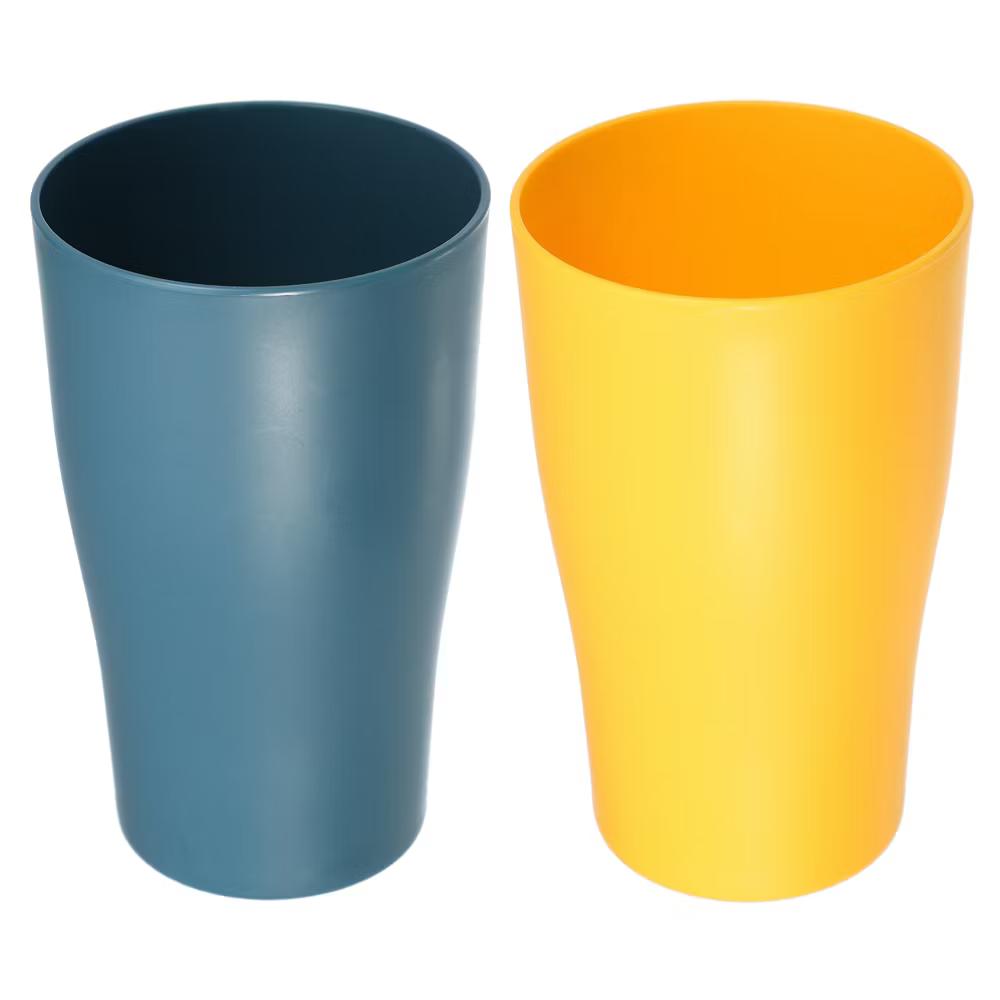 Bathroom Toothbrush Tumblers Kit PP Cups for Bathroom 4.92"x3.03" 2pcs - Image 6